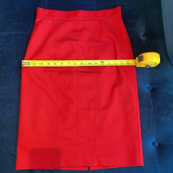 Tristan red pencil skirt. Size 2 - Picture 2 of 7